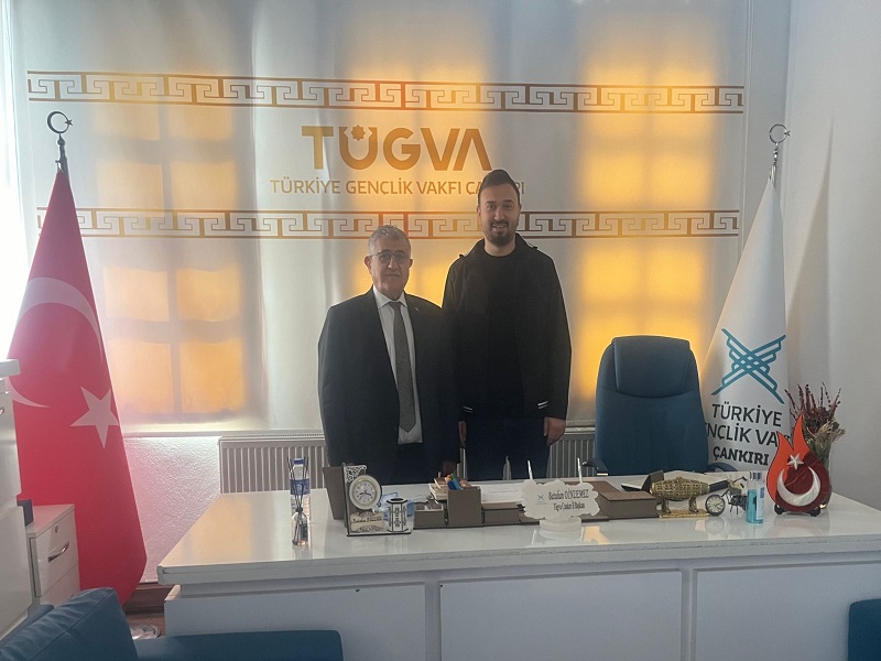 Sayın Kaymakamımız Emir Osman Bulgurlu TÜGVA Çankırı İl Başkanı Batuhan Dinlemez'i Ziyaret Etti