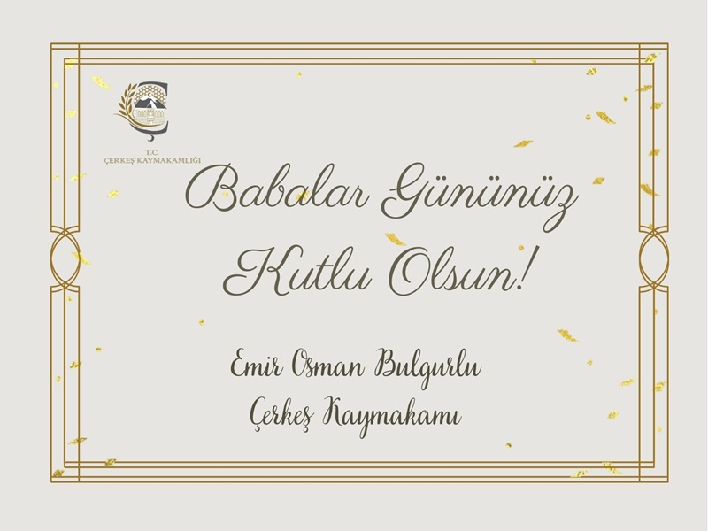 Babalar Gününüz Kutlu Olsun